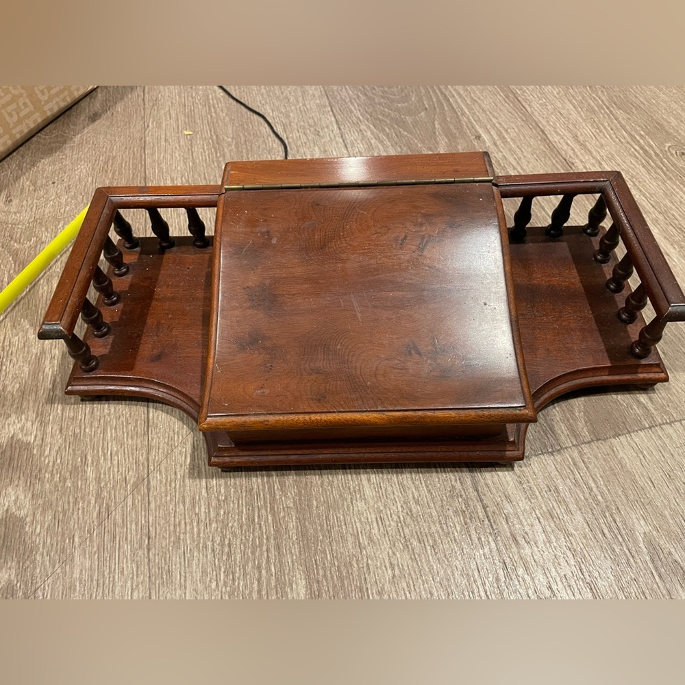 Vintage desk organizer wood piece